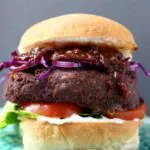 Vegan Mushroom Black Bean Burger (GF)