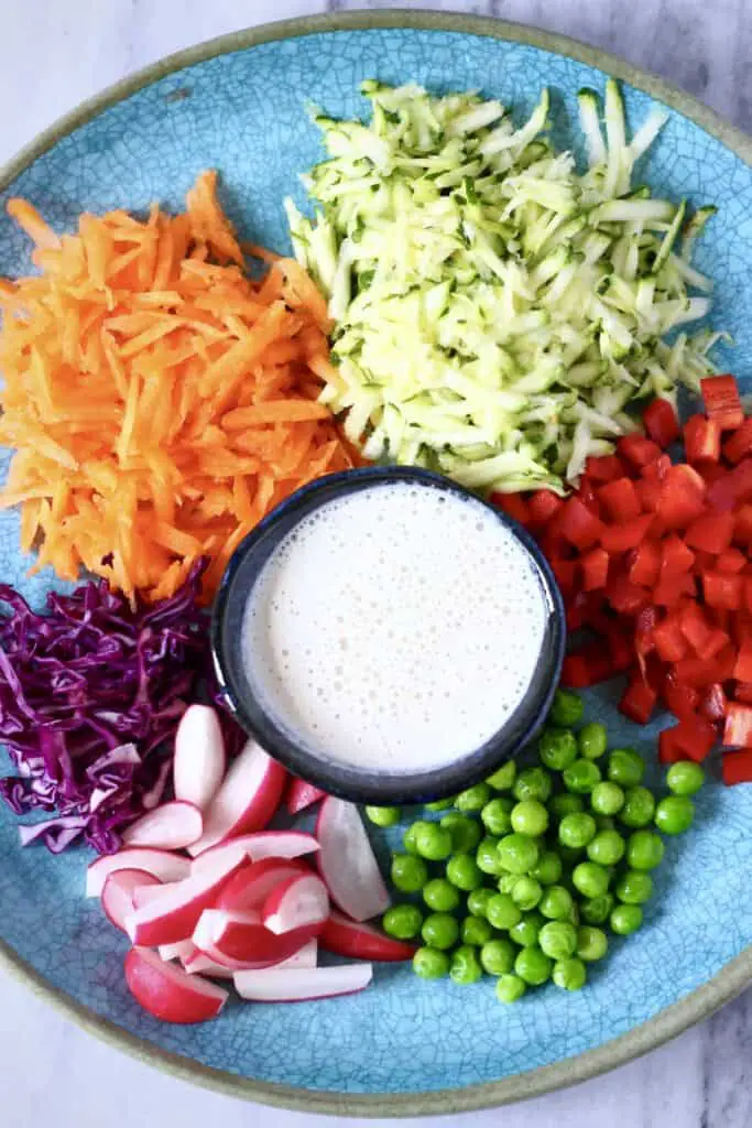 Vegan Rainbow Macaroni Salad (GF)