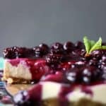 Vegan Blueberry Cheesecake (Gluten-Free)