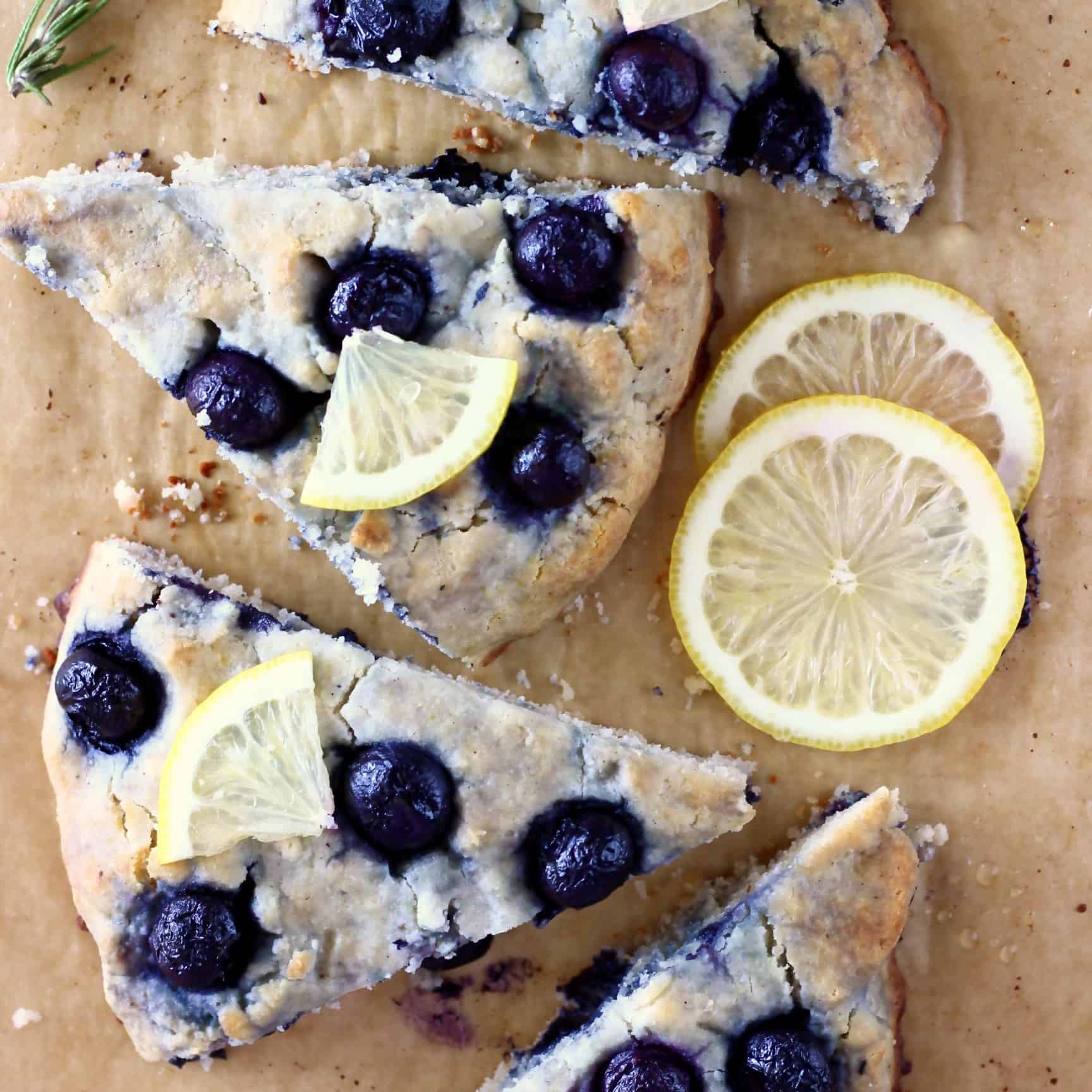 Gluten Free Lemon Blueberry Scones Vegan Rhian S Recipes
