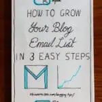 3 Easy Steps to Grow Your Blog Email List