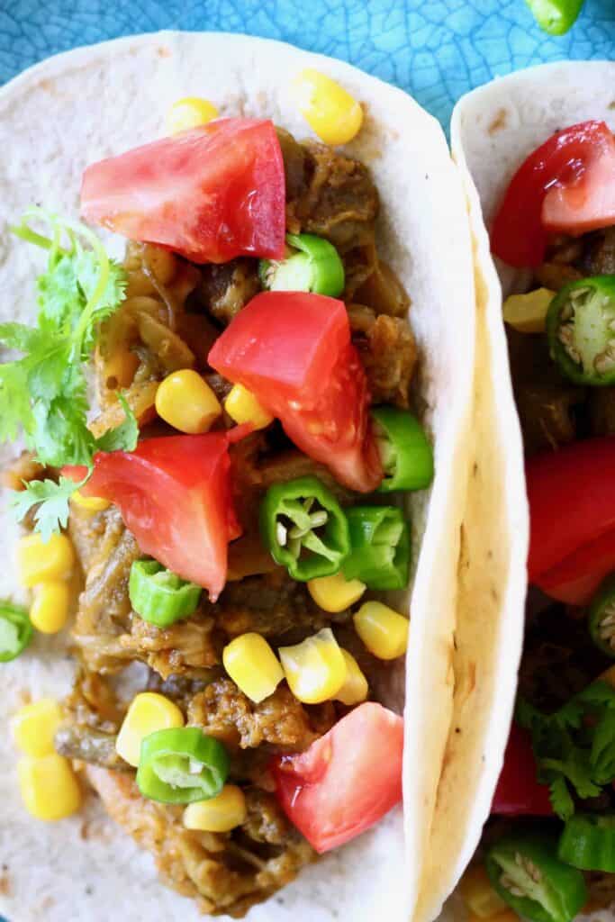 Vegan Eggplant Carnitas Tacos (GF) Rhian's Recipes
