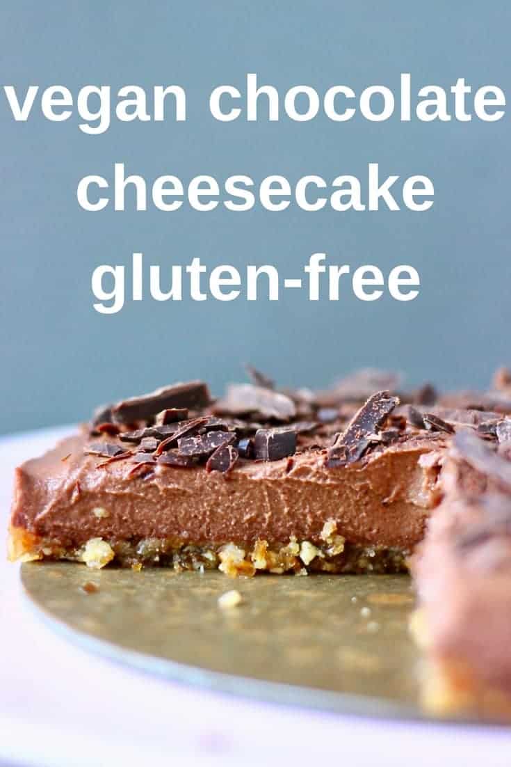 Vegan Chocolate Cheesecake (Gluten-Free) - Rhian's Recipes
