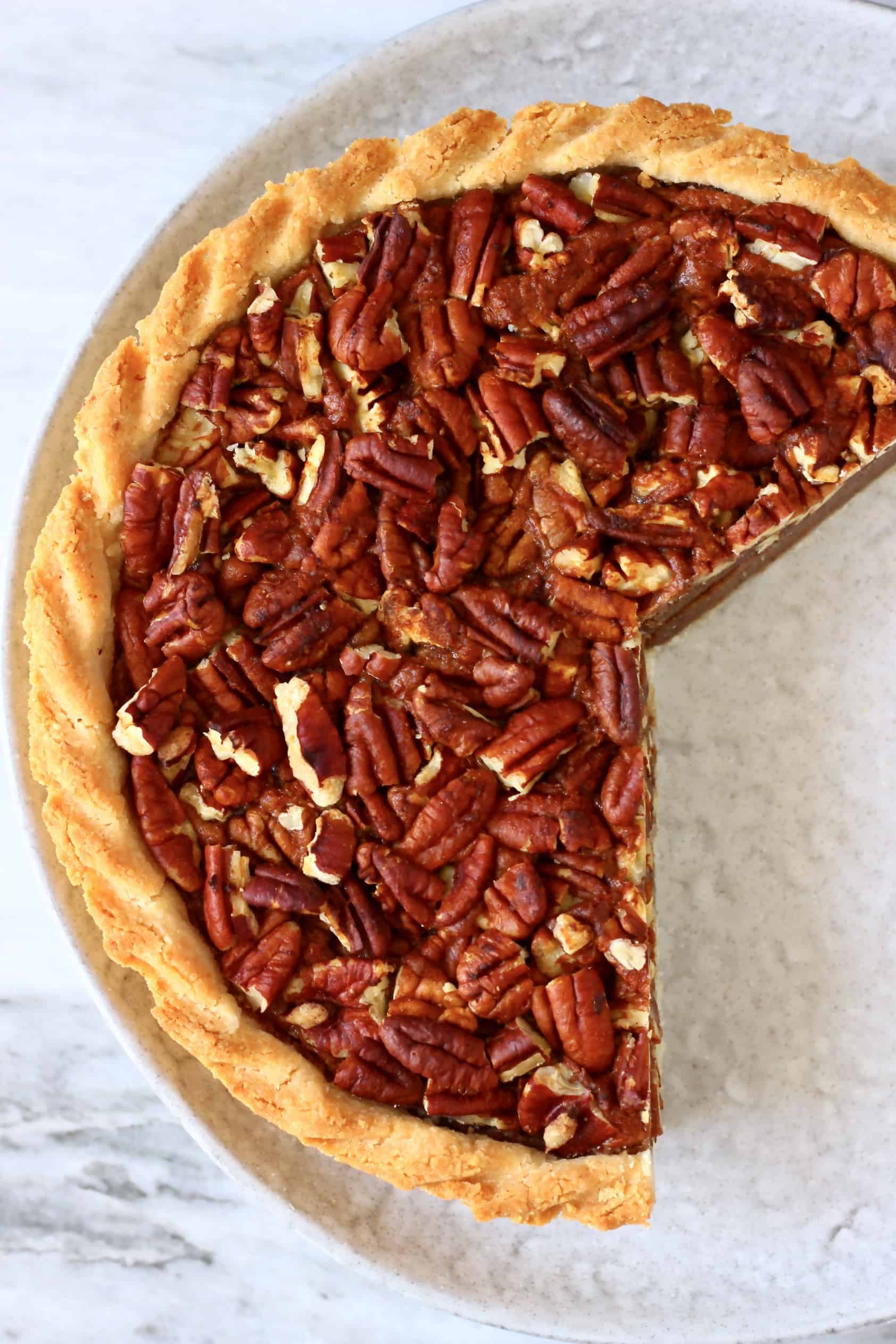 Gluten-Free Vegan Pecan Pie | Rhian's Recipes