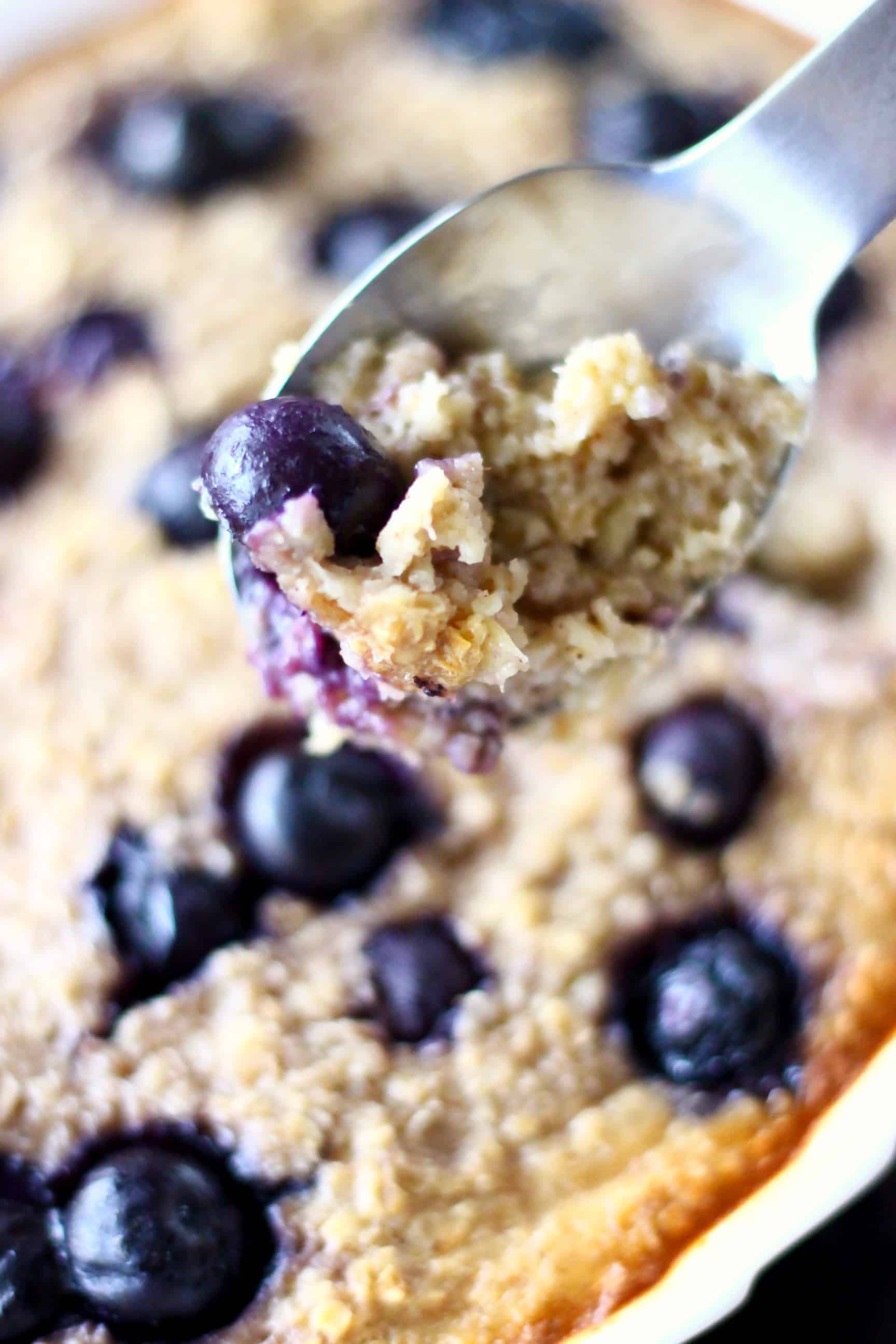 Vegan Blueberry Banana Baked Oatmeal (GF) Rhian's Recipes
