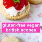A collage of two Gluten-Free Vegan Scones photos
