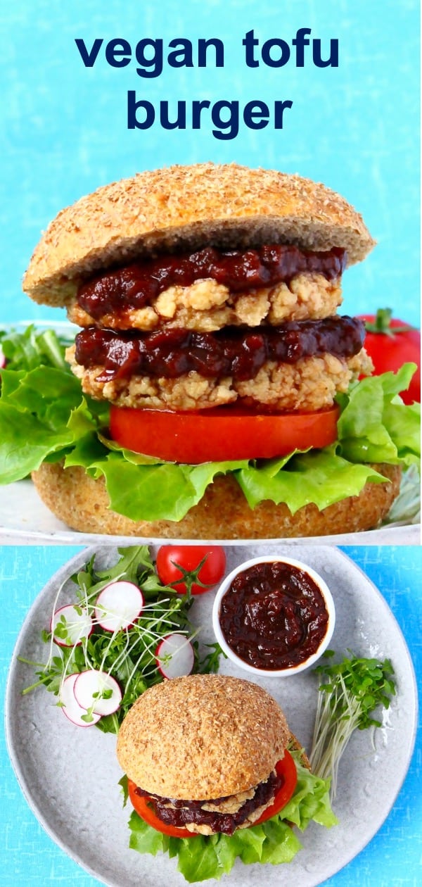 Tofu Burger (Vegan + GlutenFree) Rhian's Recipes