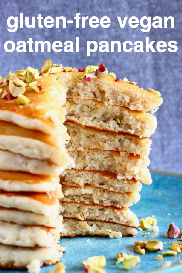 GlutenFree Vegan Oatmeal Pancakes Rhian's Recipes