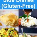 Collage of four vegan side dishes
