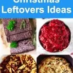A collage of four Vegan Christmas Leftovers Ideas
