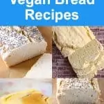 Collage of gluten-free vegan bread recipes