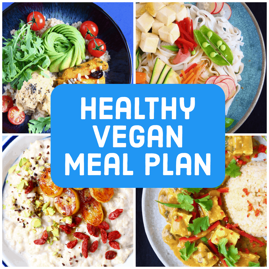 images from healthy vegan meal plan ebook