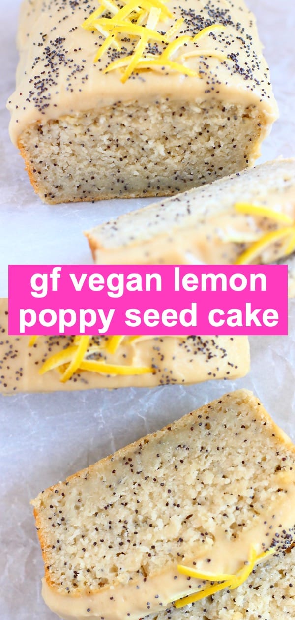 GlutenFree Vegan Lemon Poppy Seed Cake Rhian's Recipes