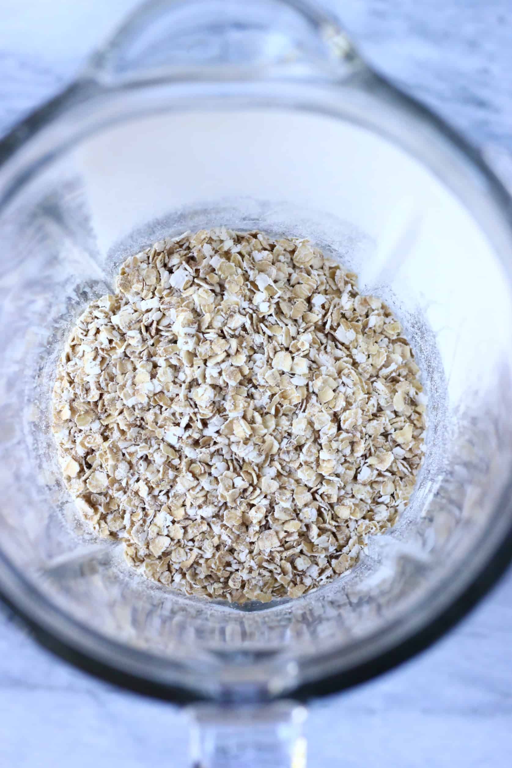 Oats in a blender