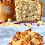 A collage of gluten-free vegan banana muffins photos