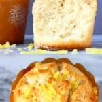 A collage of two gluten-free vegan lemon muffins photos