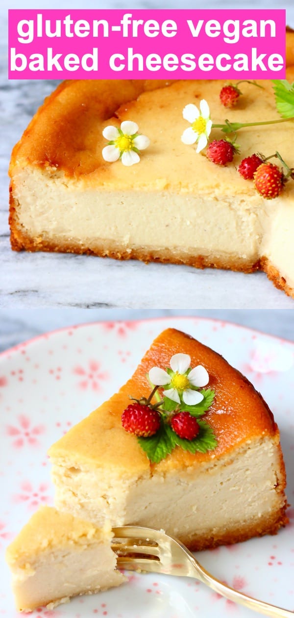 Vegan Baked Cheesecake (GlutenFree) Rhian's Recipes