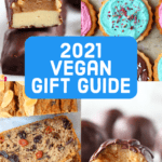 A collage of vegan gift guide photos