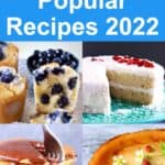 A collage of four 20 Most Popular Recipes 2022