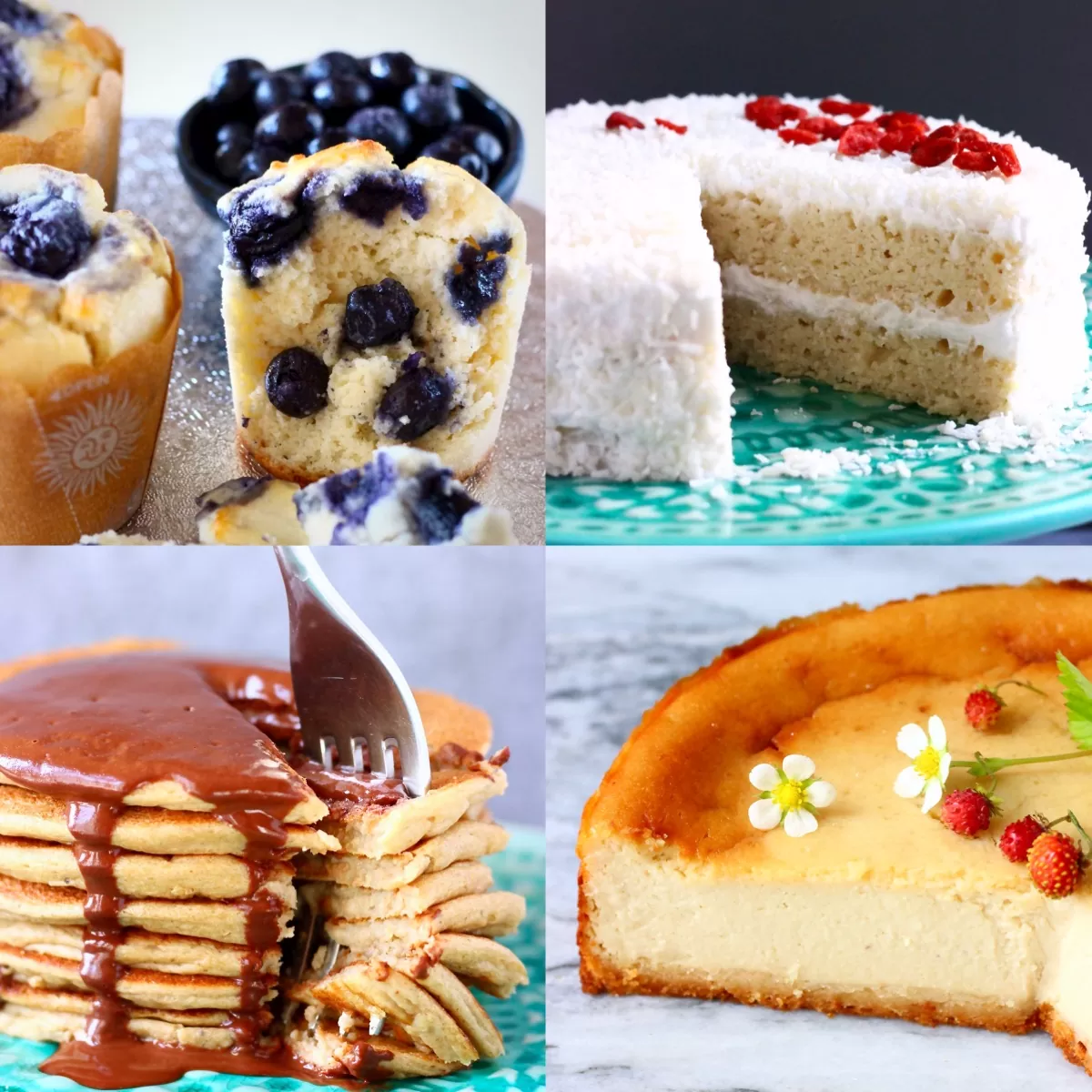A collage of four 20 Most Popular Recipes 2022