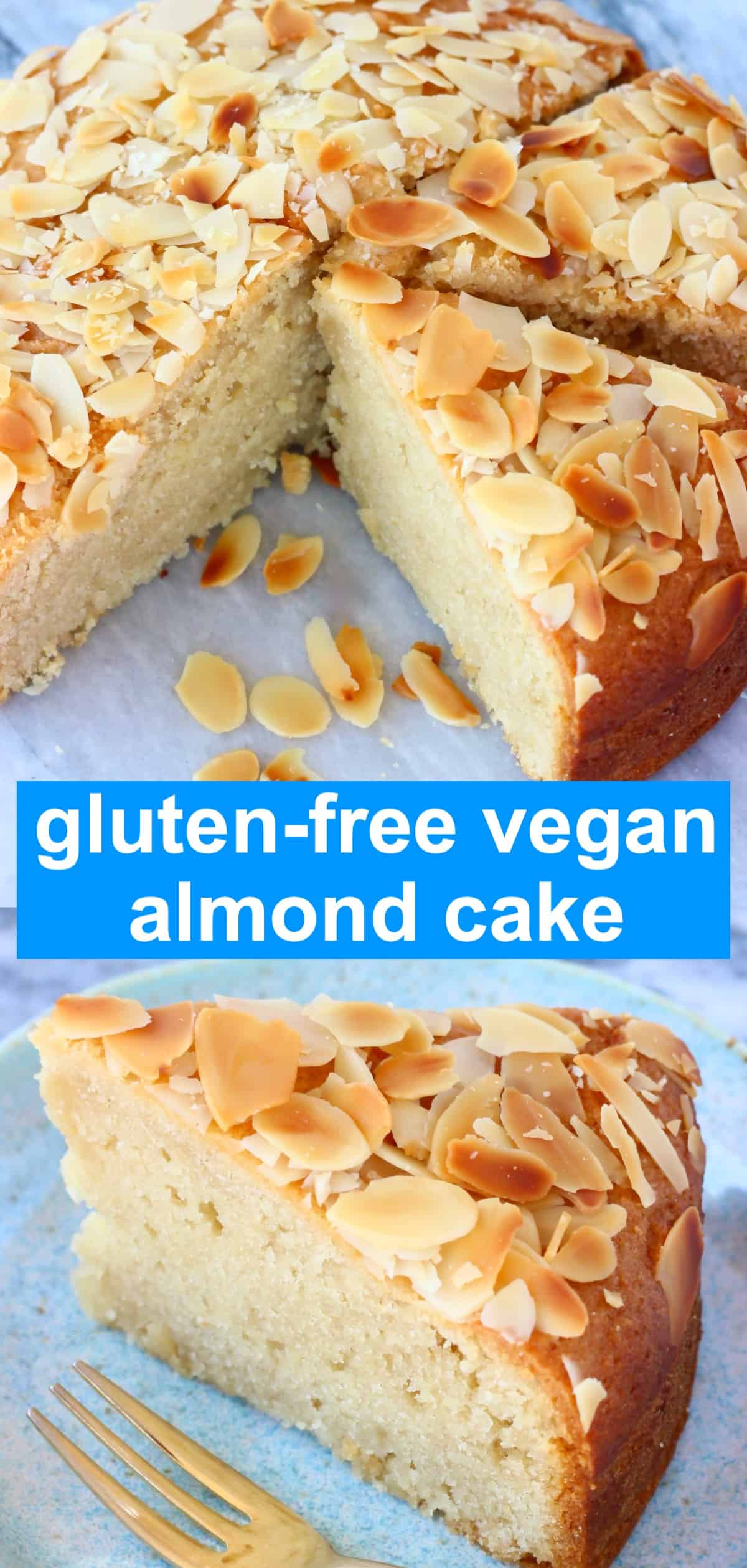 GlutenFree Vegan Almond Cake Rhian's Recipes
