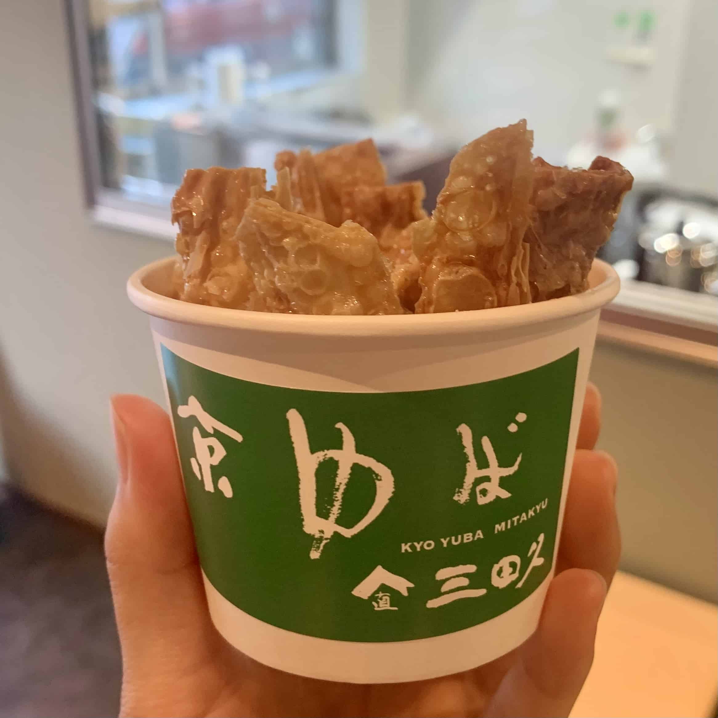Yuba chips from Kyo Yuba Mitakyu Kiyomizu