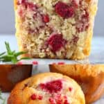A collage of two Gluten-Free Vegan Raspberry Muffins photos