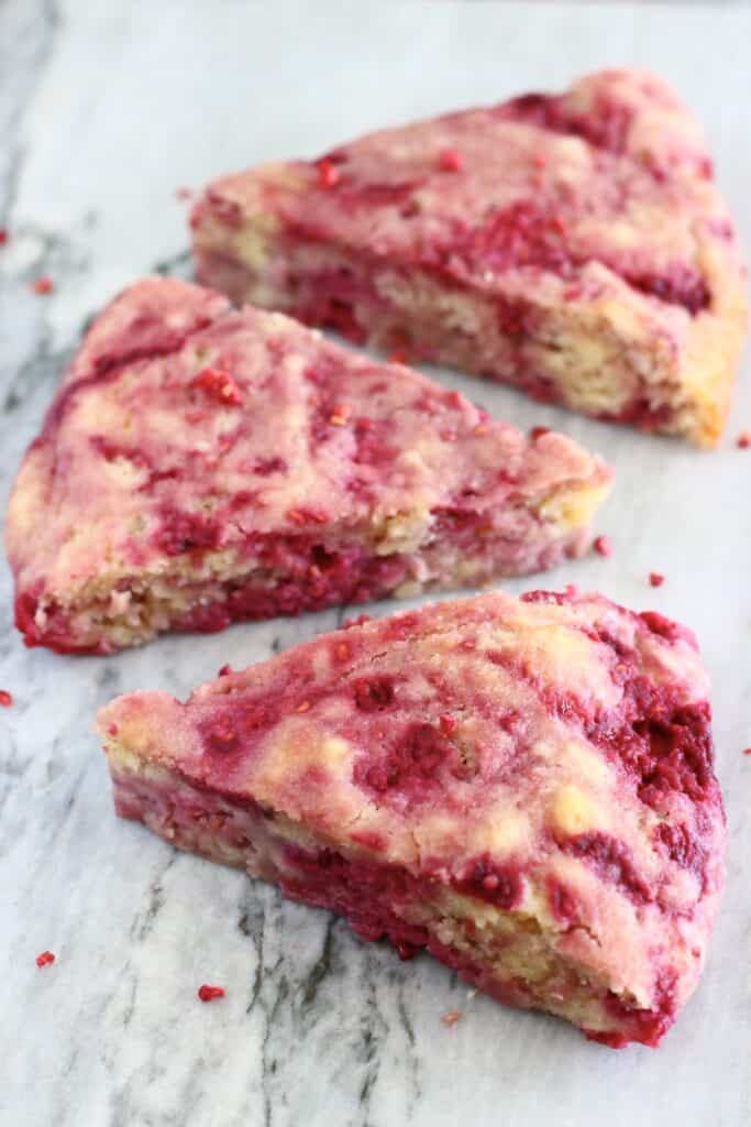 Gluten-Free Vegan Raspberry Scones - Rhian's Recipes