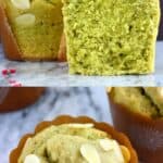 A collage of Gluten-Free Vegan Matcha Muffins photos