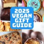 A collage of photos for 2025 Vegan Gift Guide