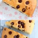 A collage of two Gluten-Free Vegan Chocolate Chip Scones photos