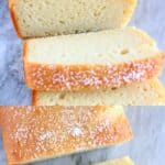 A collage of two Gluten-Free Vegan Yogurt Loaf Cake photos